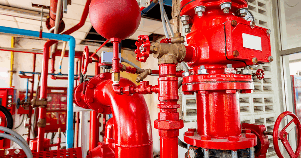 cuarto de bombas contra incendio 